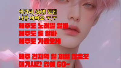 제주도 노래방 도우미 알바